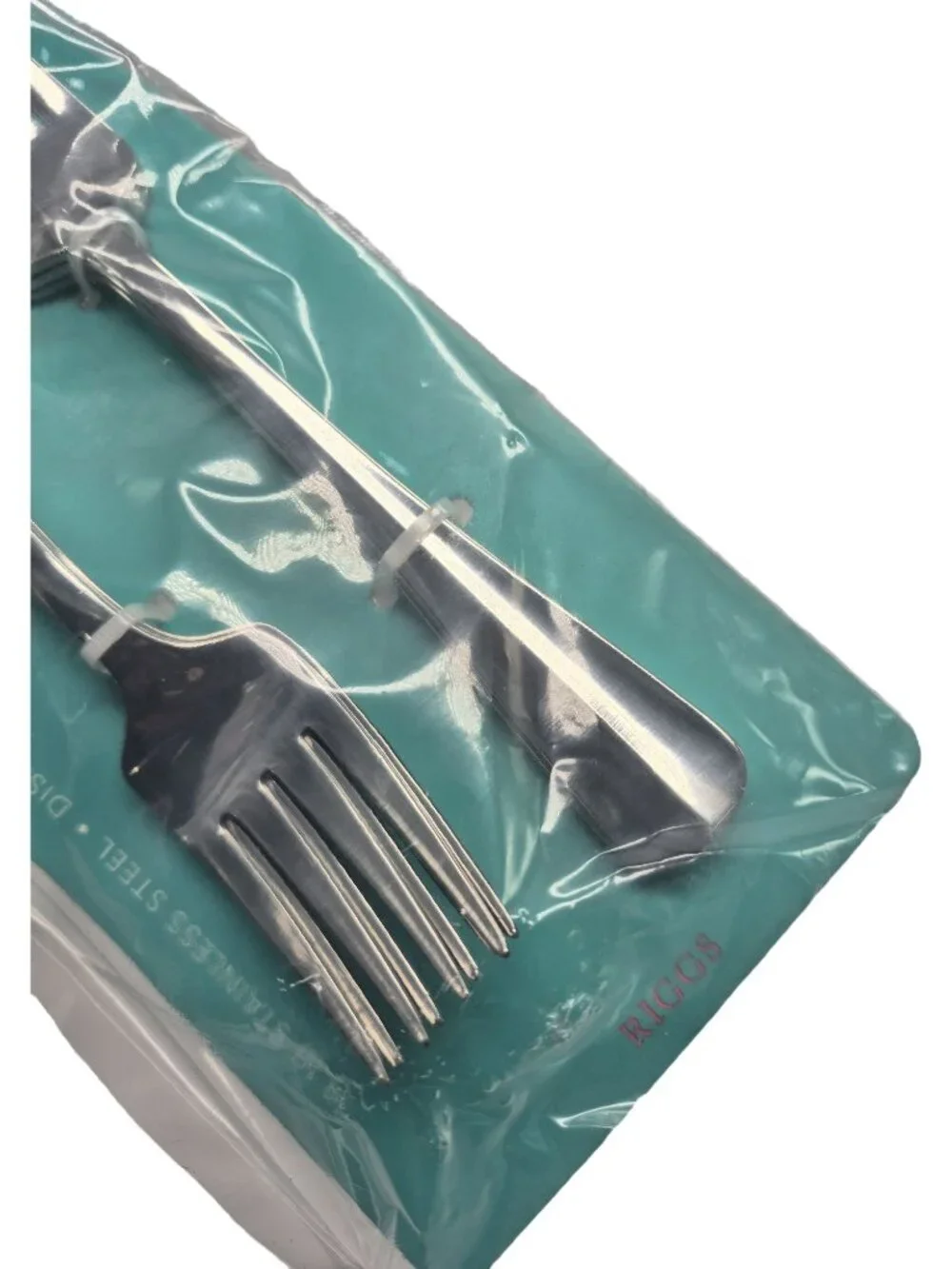 Wallace Riggs Salad Forks 6-Piece Silverware Set Dishwasher Safe 18/10 Stainless